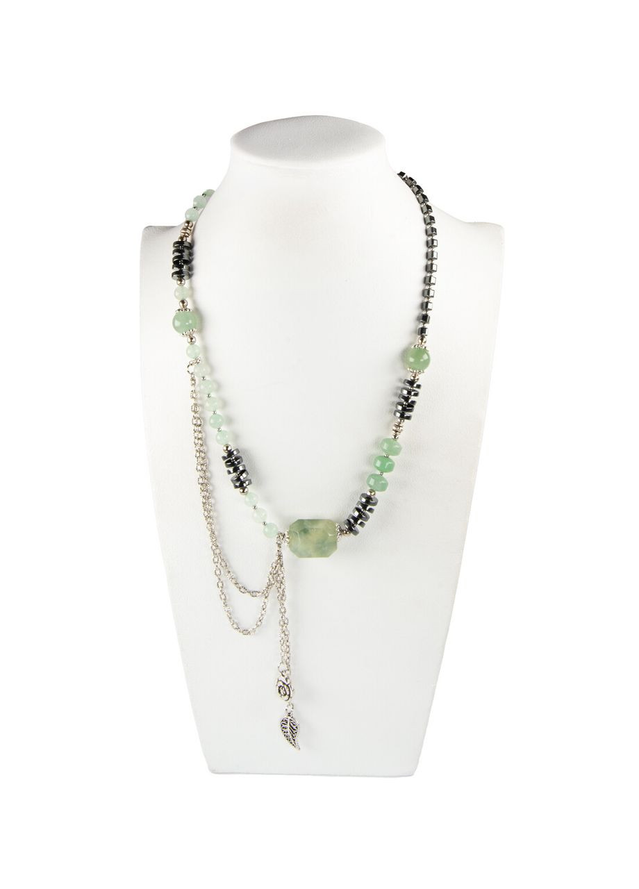 Бусы "Иоанна" Пренит, Нефрит, Гематит Fursa fashion (335029510)