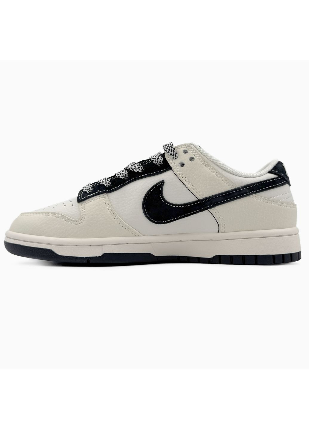 Черные демисезонные кроссовки мужские nike sb dunk black / beige найк сб данк No Brand