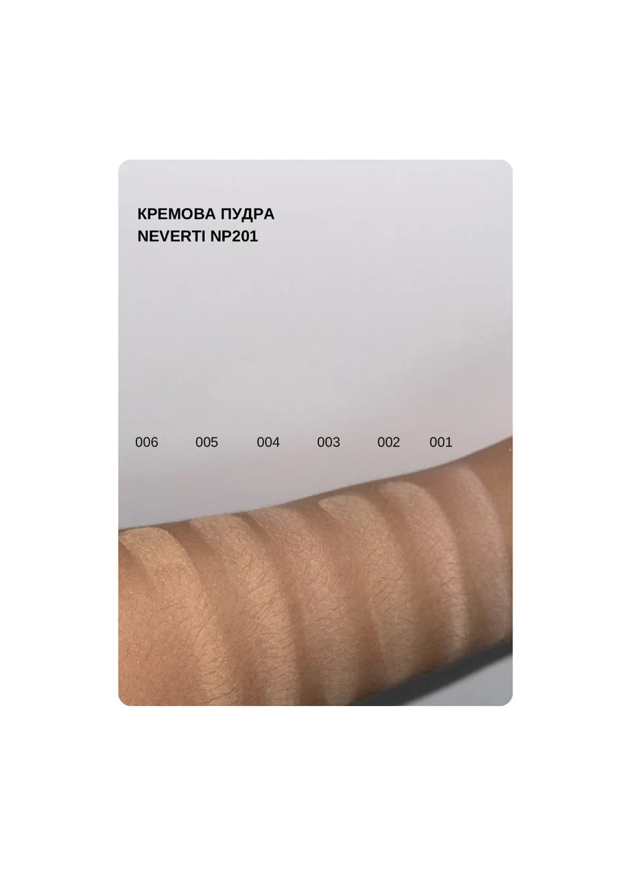Пудра для лица Neverti Wet&Dry (NP201), 004 Nude Beige Нюдовая бежевая No Brand (385303797)