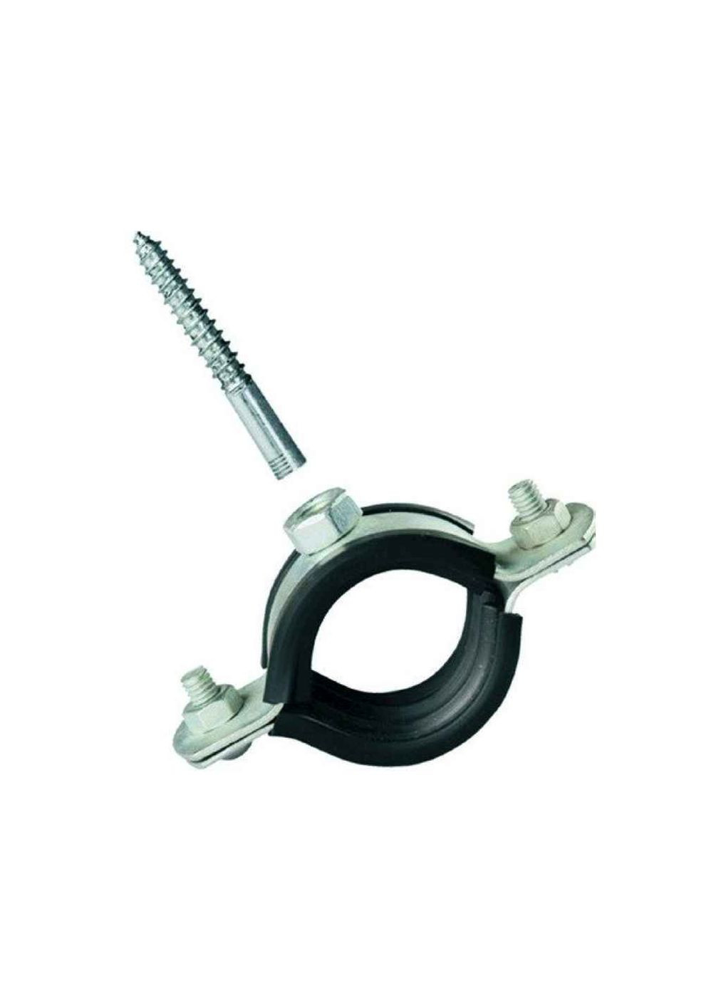 Хомут центр-й з гумкою та шурупом залізн. розб.d32-37,1'' Wiangi (364683373)