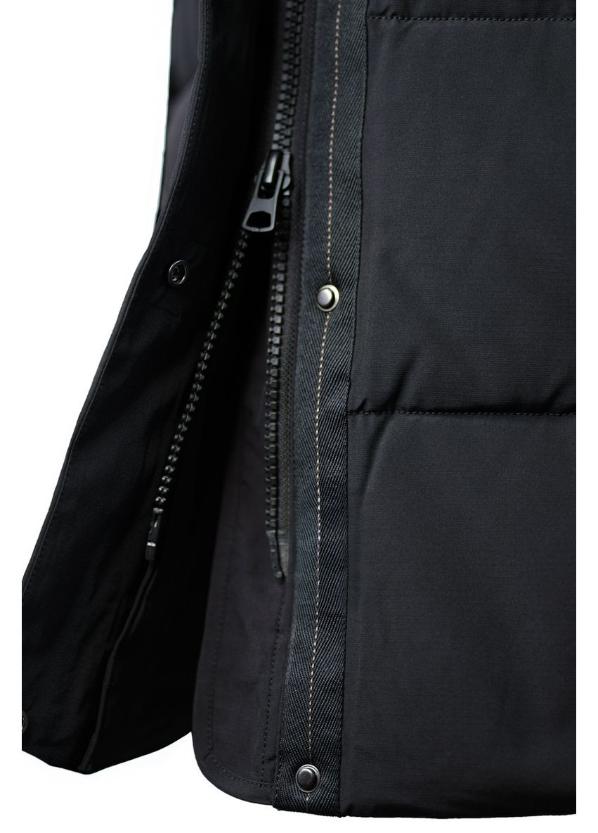 Комбінована демісезонна парка nf 71062 чорна Freever