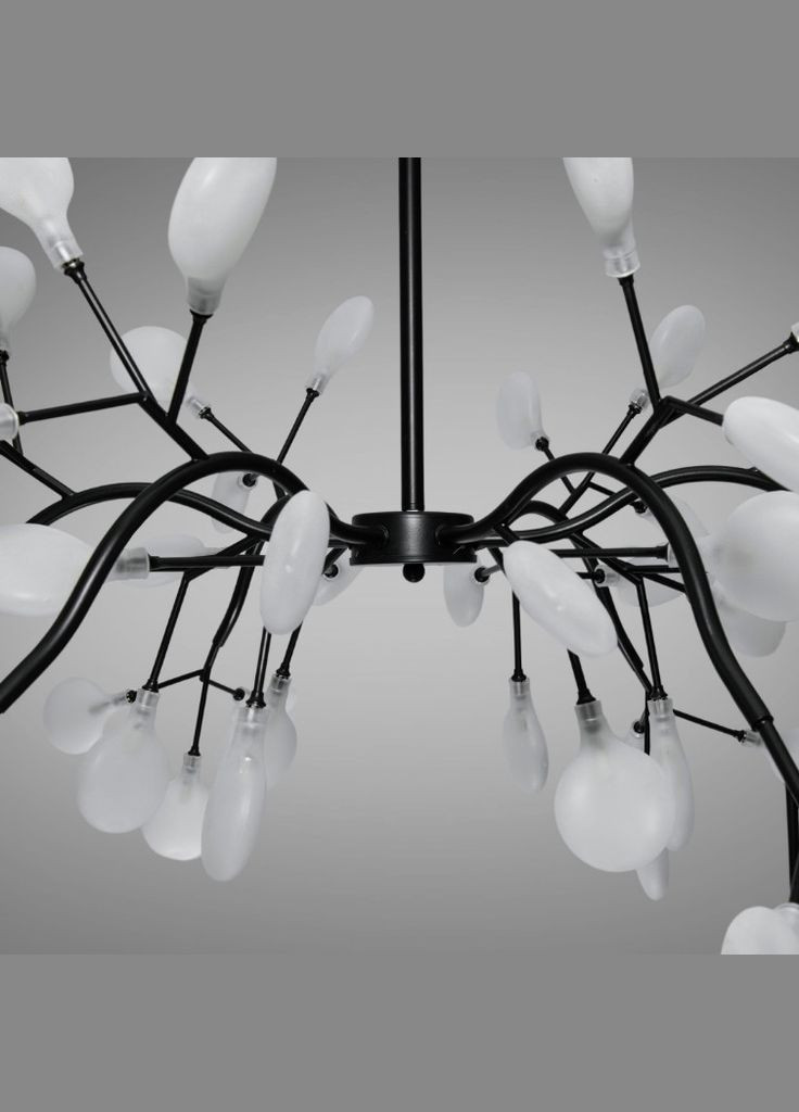 Люстра-підвіс металева чорна на штанзі 54 ламп G4 100х80 см Diasha (301346468)