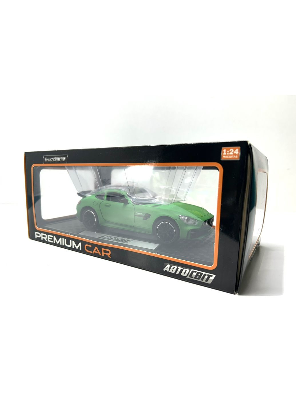 Машина Mercedes SL-class инерционная открываются двери капот багажник 20см Зеленая (AP-1840) No Brand (302215494)