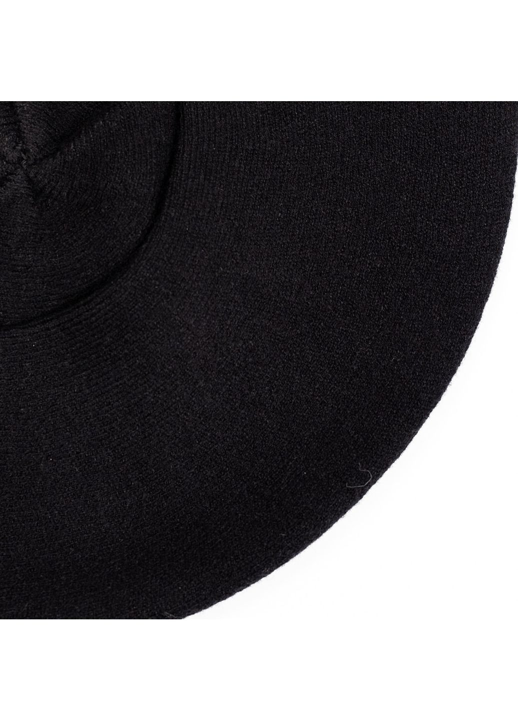 Берет женский вискоза черный ЛЕЙЛА LuckyLOOK 614-789 (322789621)