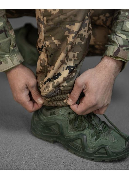 Армійський чоловічий зимовий костюм SoftShell піксель Freedom