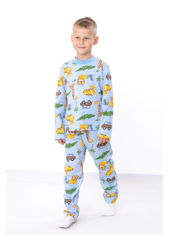 Світло-блакитна зимня піжама для хлопчика (тепла) (p-4174) Носи своє