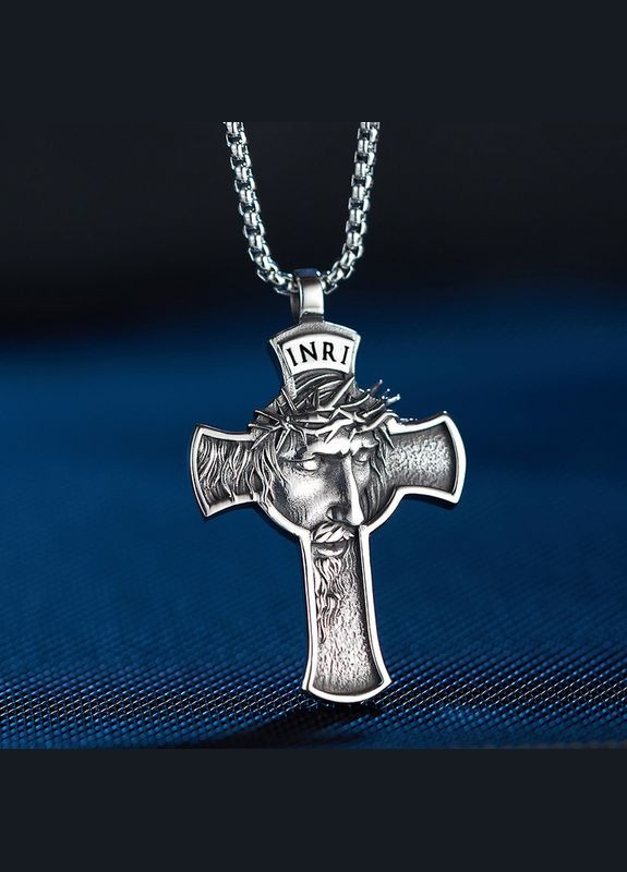 Кулон із ланцюжком Кулон мужской на шею Крест Цепочка с крестиком амулет оберег STORE 127 (328602660)