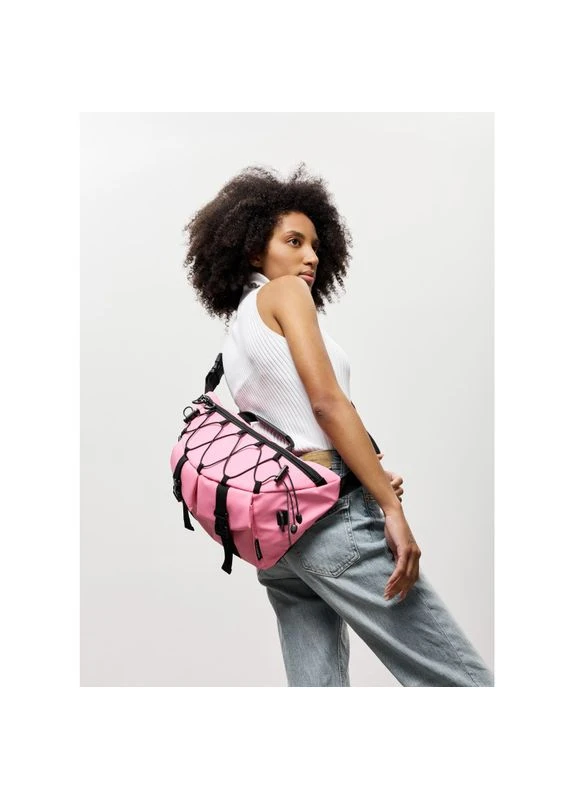 Жіноча cумка-бананка під ноутбук Urban Pro рожева Sambag (383353751)