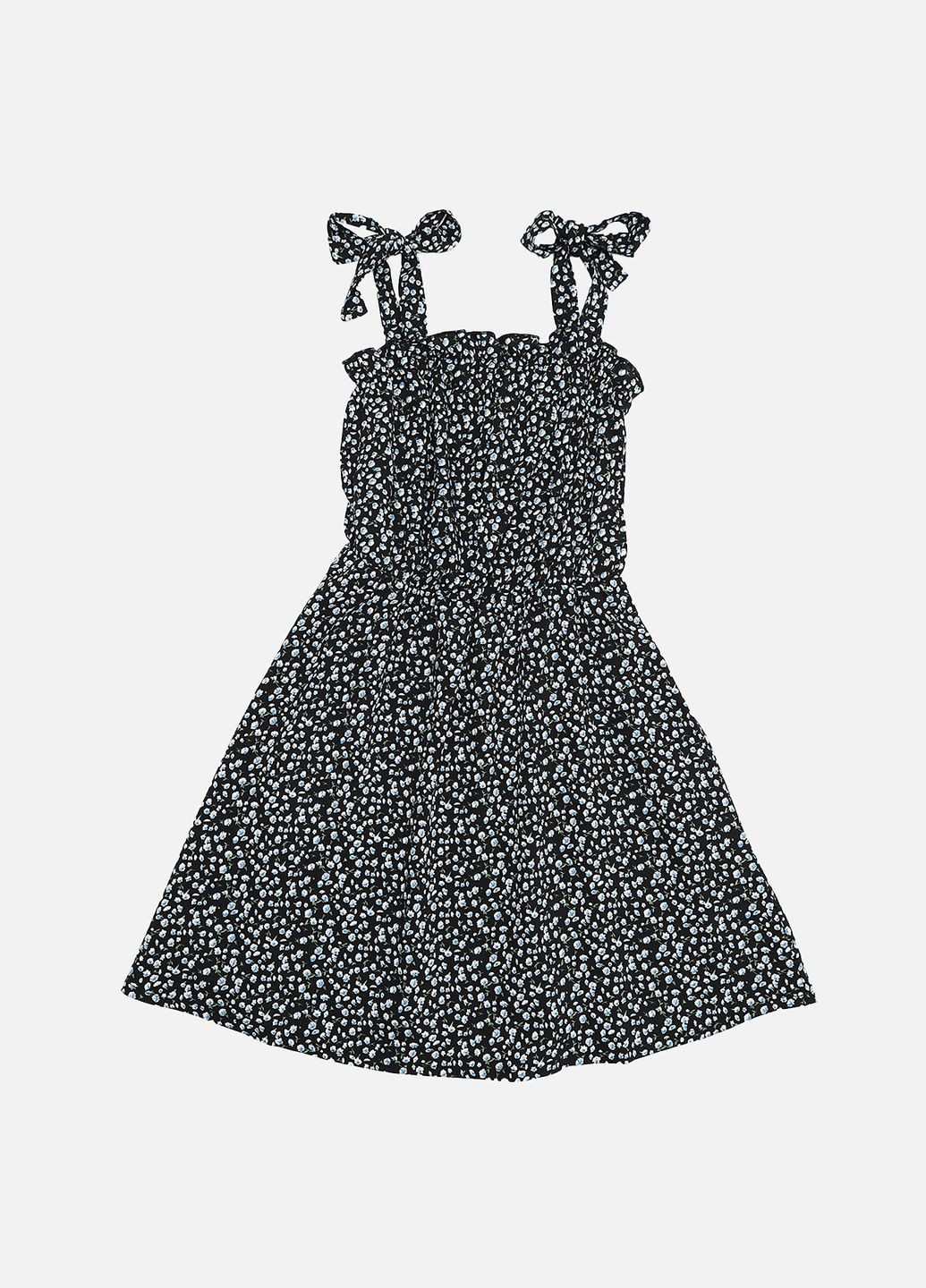 Летний сарафан для девочки цвет черный цб-00276731 Yuki