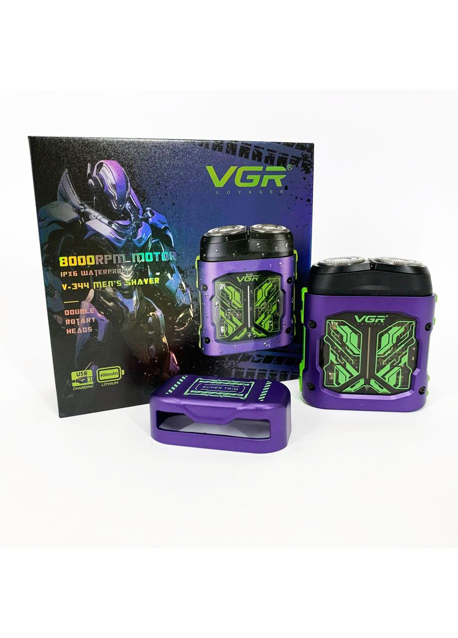 Електробритва V-344. Колір: фіолетовий VGR (364665521)