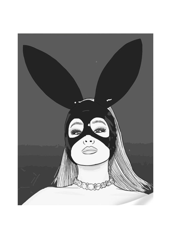 Картина за номерами для дівчаток 8+ Зайчик плей бой бавовняна розвивальна см Strateg (362421976)