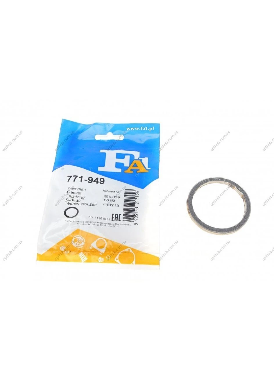 Прокладка труби вихлопної Lexus LX/RX/Toyota Land Cruiser 98-08 (50x61x5.2) (кільце) FA1 771-949 (opt-om) No Brand (345768732)