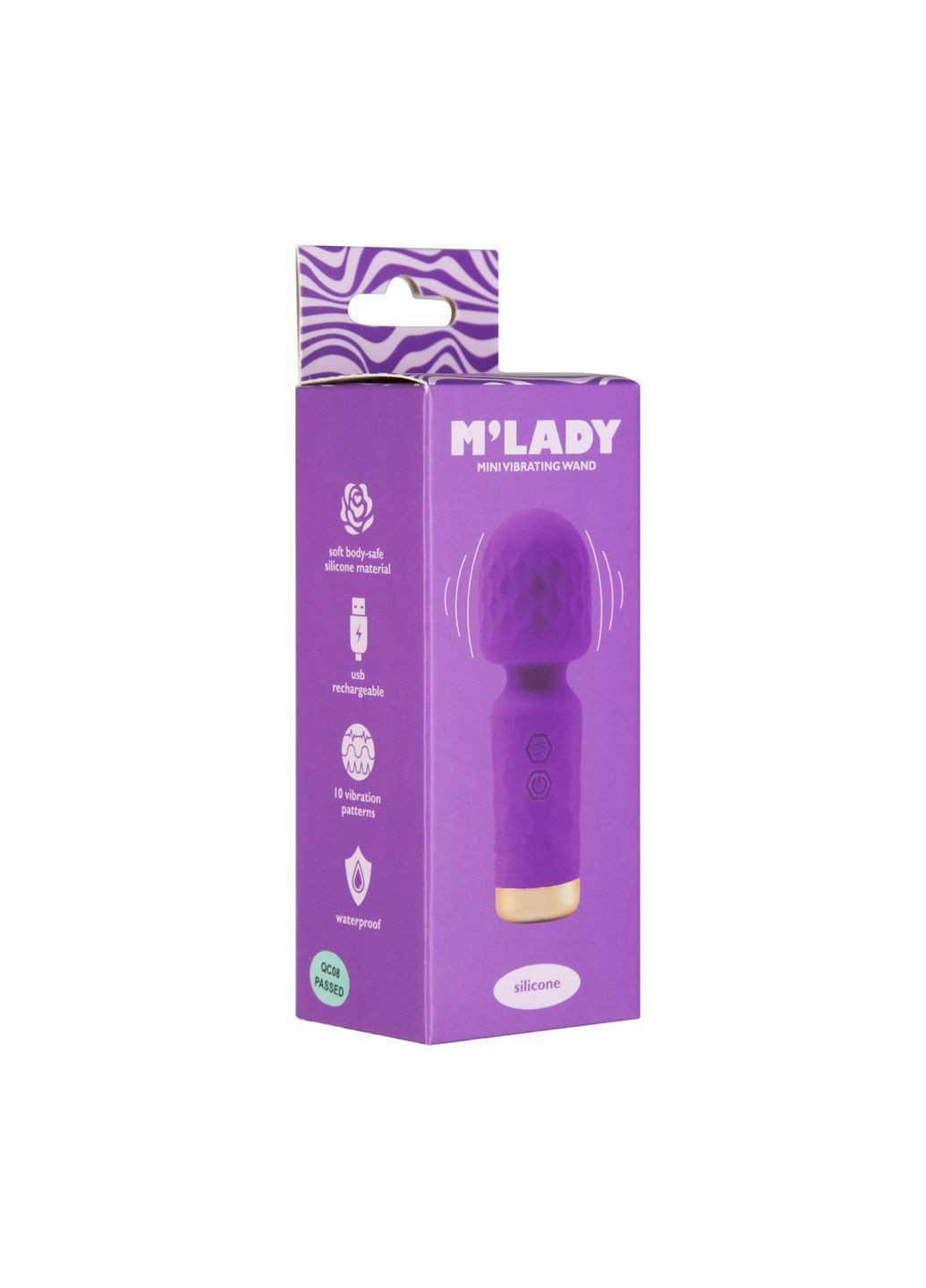 Вібромасажер M’Lady Mini Vibrating Wand Purple BMS (371771205)
