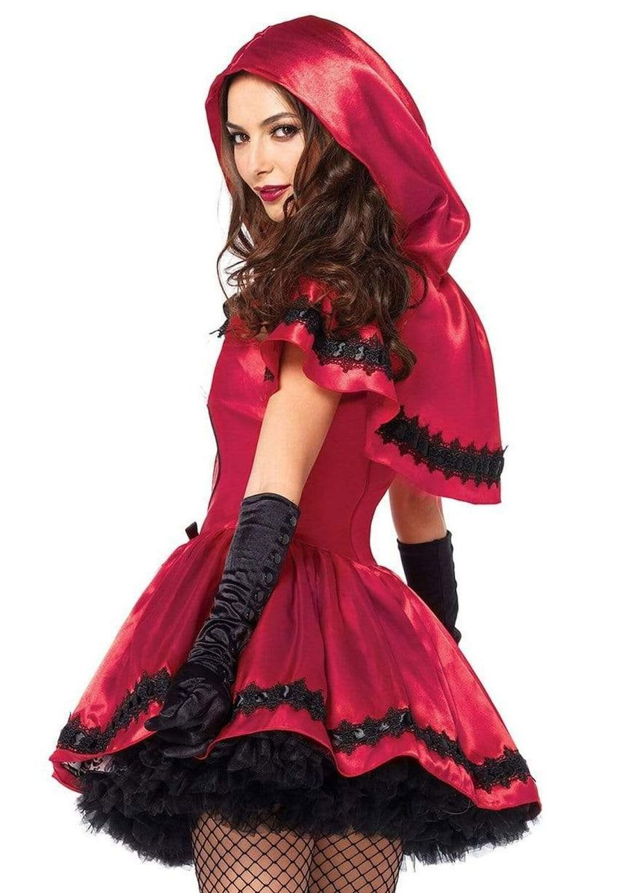 Эротический костюм Красной шапочки Leg Avenue Gothic Red Riding Hood L, платье, накидка No Brand (303895233)