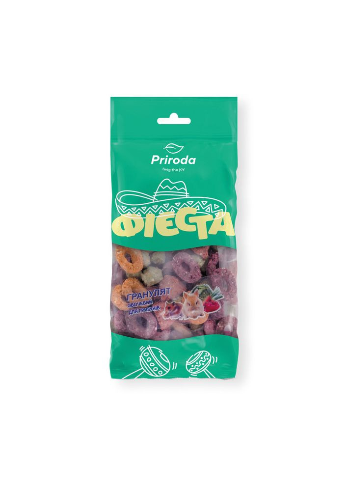 Гранулят Фиеста "Овощной" для грызунов 100 г Природа (355254954)