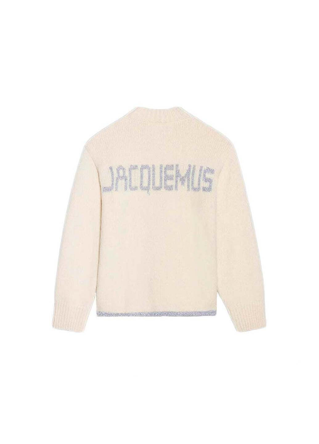 Белый демисезонный свитер Jacquemus