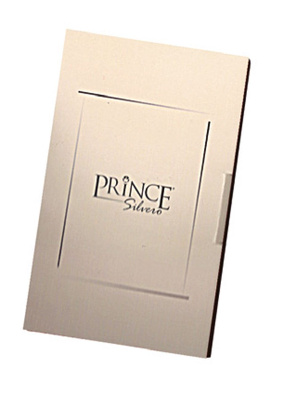 Ікона Миколай 5х7см срібна на пластику покрита ємалью Prince Silvero (265215637)
