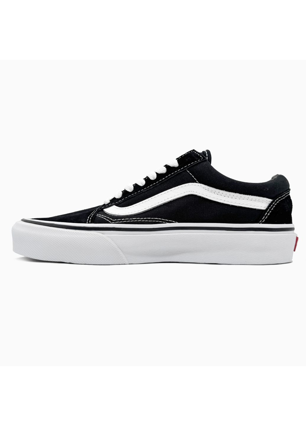Кросівки жіночі і чоловічі Vans Old Skool black white | Ванс Олд Скул білі No Brand чорні демісезони (371647076)