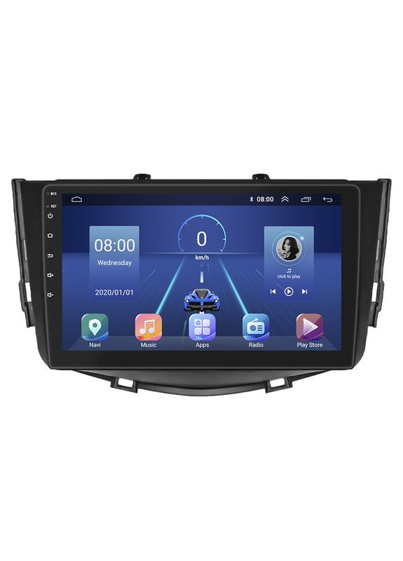 Штатна магнітола для Lifan X60 I Рестайлінг 2 2016-н.в. екран 9" 2/32Gb 4G Wi-Fi GPS Top Ліфан 1 шт. Lesko (336194500)