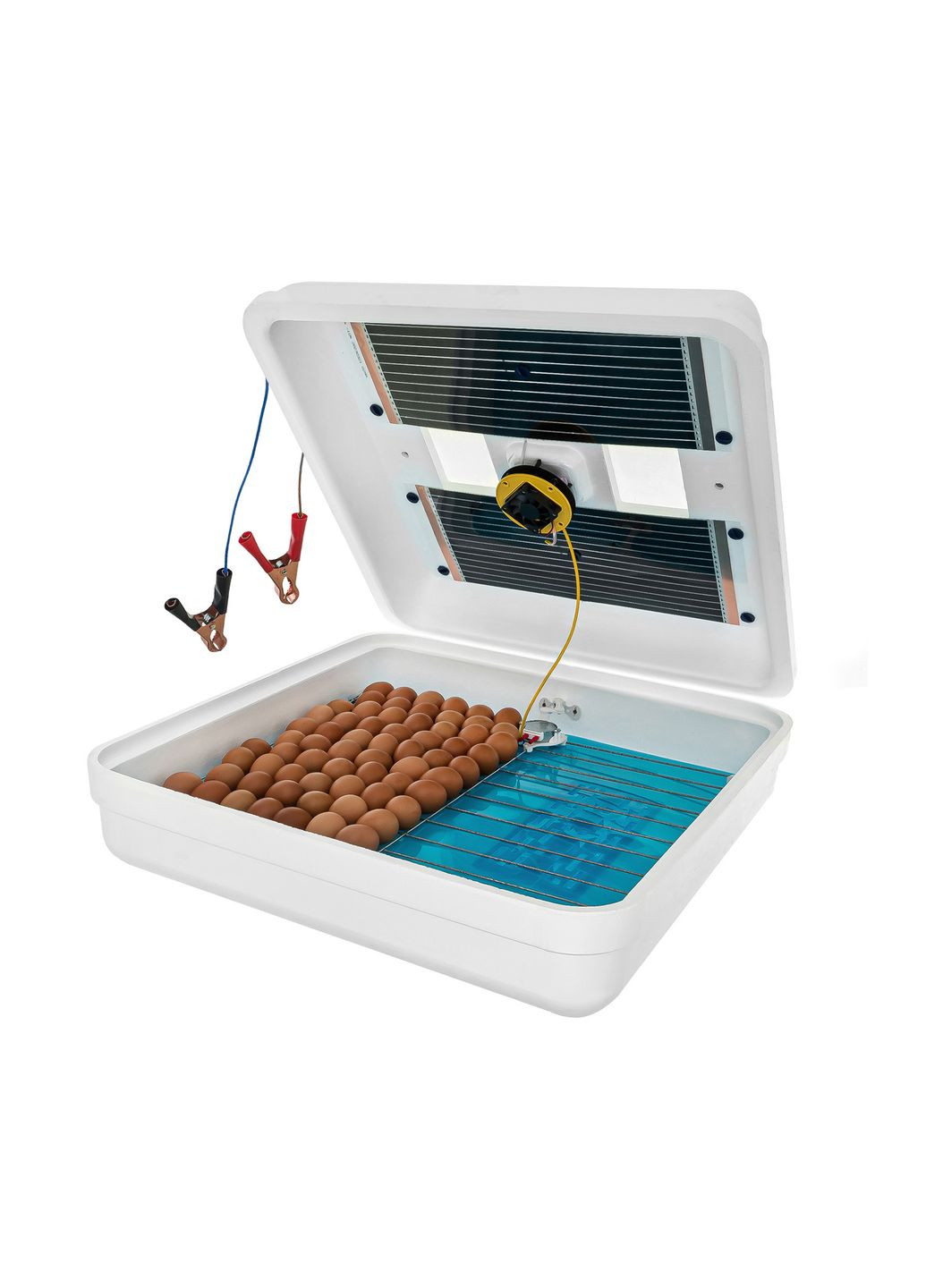 Автоматический инкубатор « Smart TURBO» на 130 яиц с цифр. терморег. и вентилятор 220/12 резервное Рябушка (322843812)