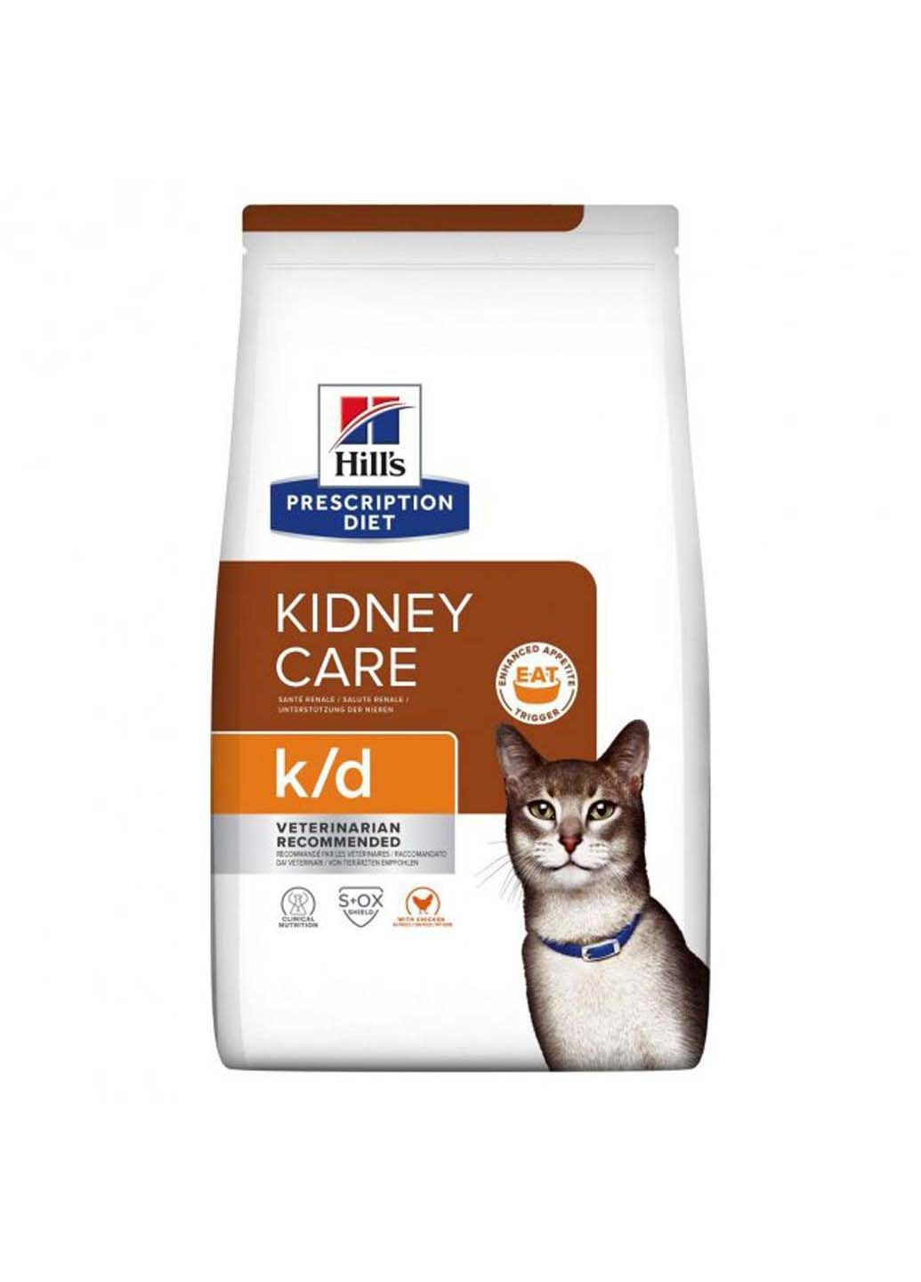 Лікувальний корм PD k/d Kidney Care з куркою для кішок при нирковій та/або серцевій недостатності 3 кг HILLS (286472867)