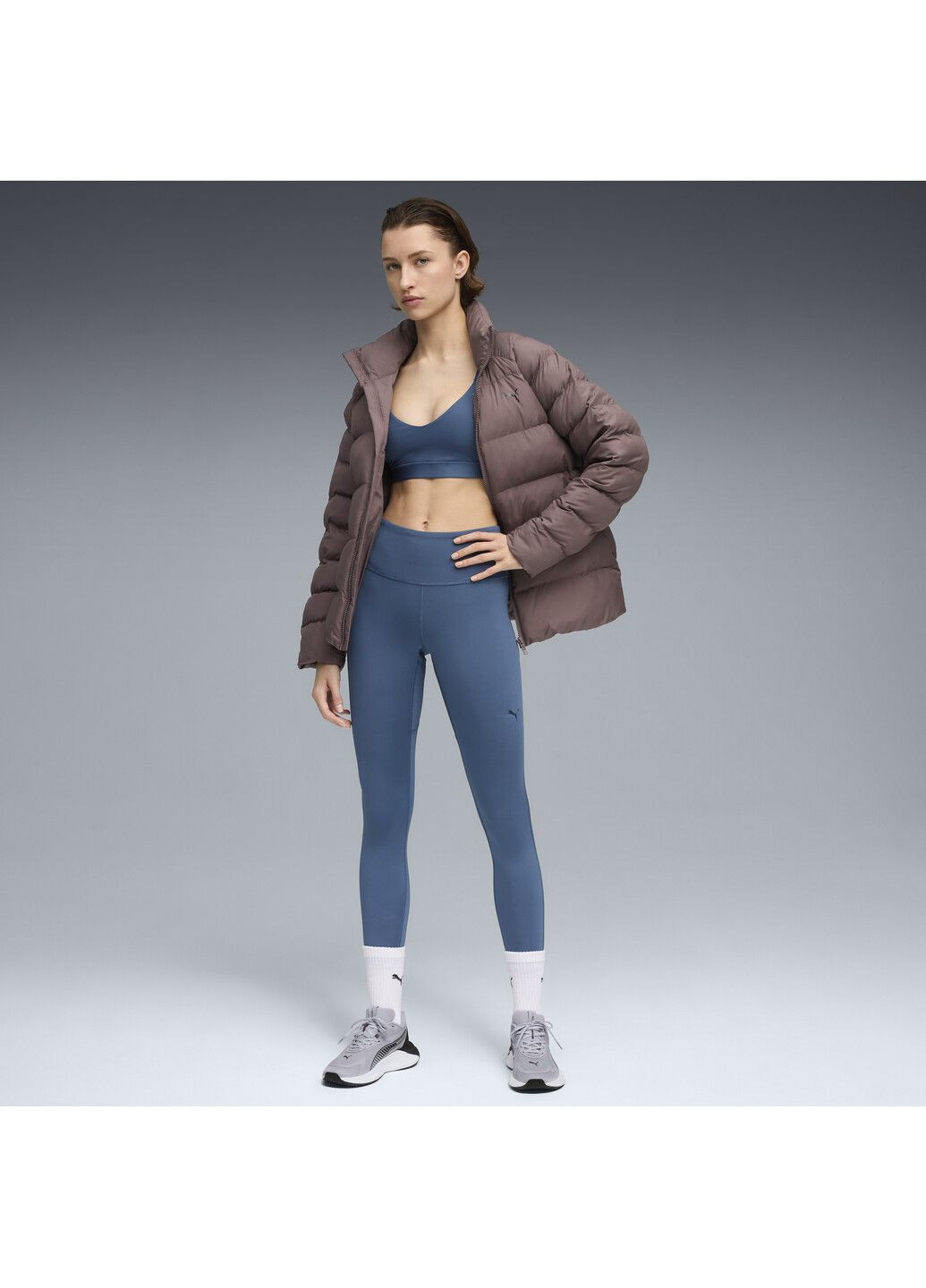 Синие демисезонные леггинсы shape high-waist training tights women Puma