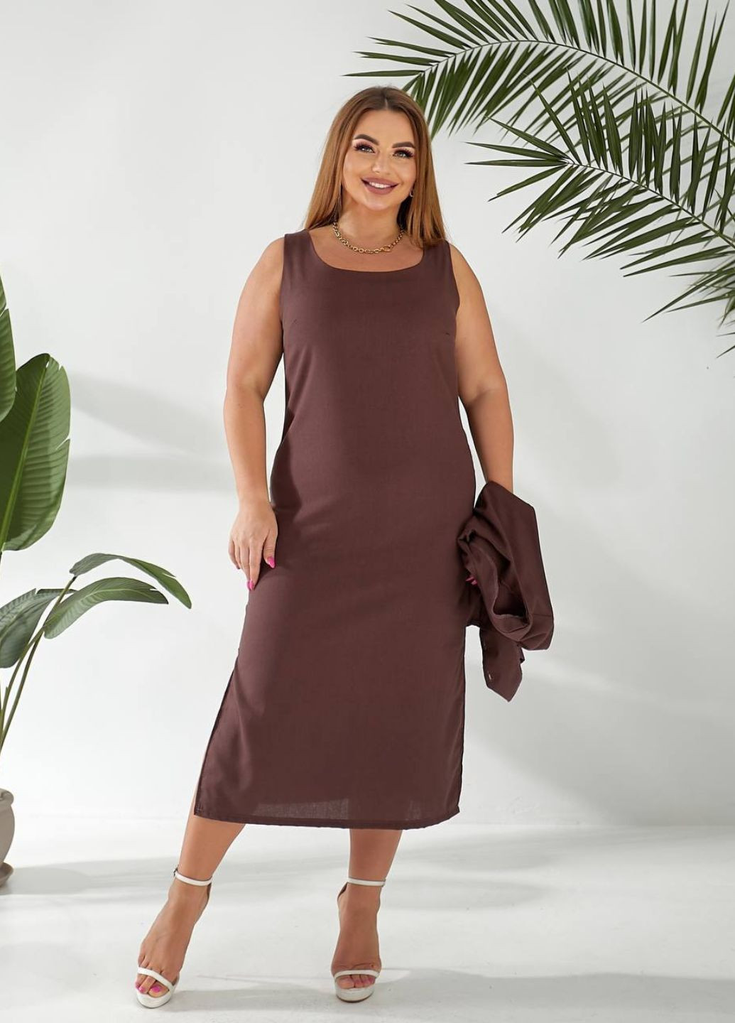 Костюм-двойка: платье меди и жилетка Allthings (328604693)