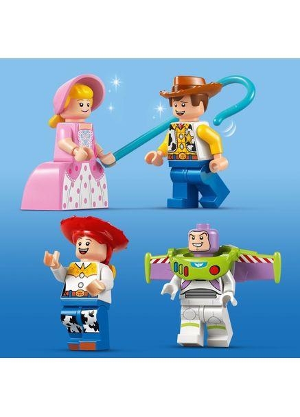 Конструктор Disney Pixar Святкування з Історії іграшок: поїзд та авто для гонок 206 деталей (43264) Lego (337311483)