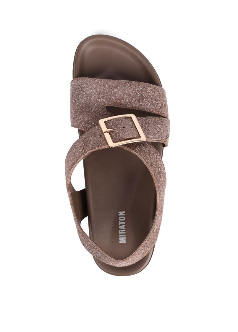 Жіночі Сандалі JR1078-2B Бежевий Велюр MIRATON (362026567)