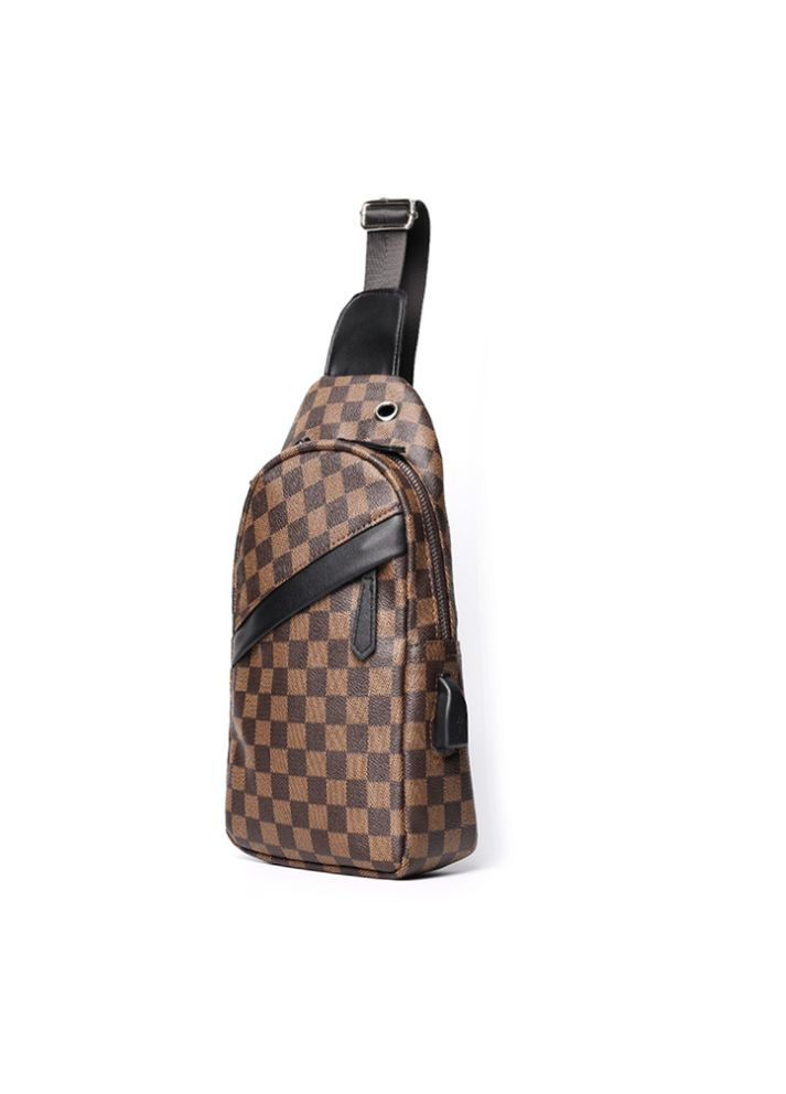 Мужская сумка слинг кросс боди Коричневый No Brand (301212127)