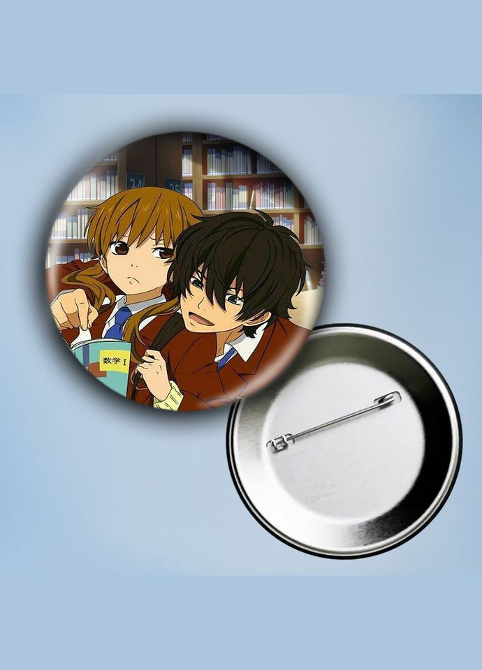 Значок на булавці Аніме Монстр за сусідньою партою #5 металевий 56 мм No Brand (304503520)