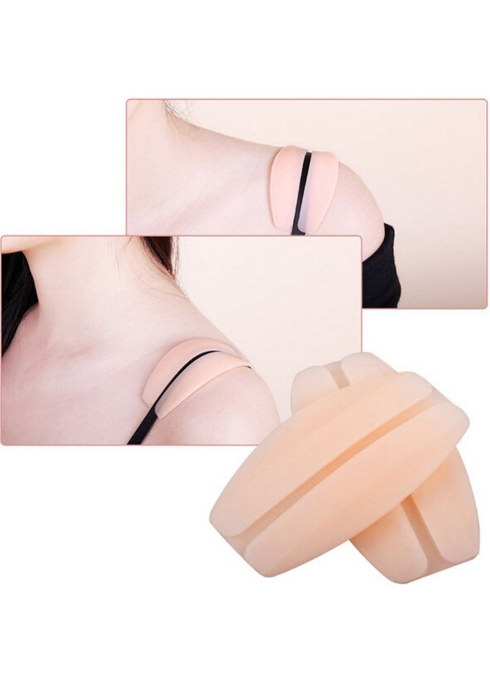 Силиконовые подкладки под бретели бюстгальтера. Желто-розовый неон No Brand (337347167)