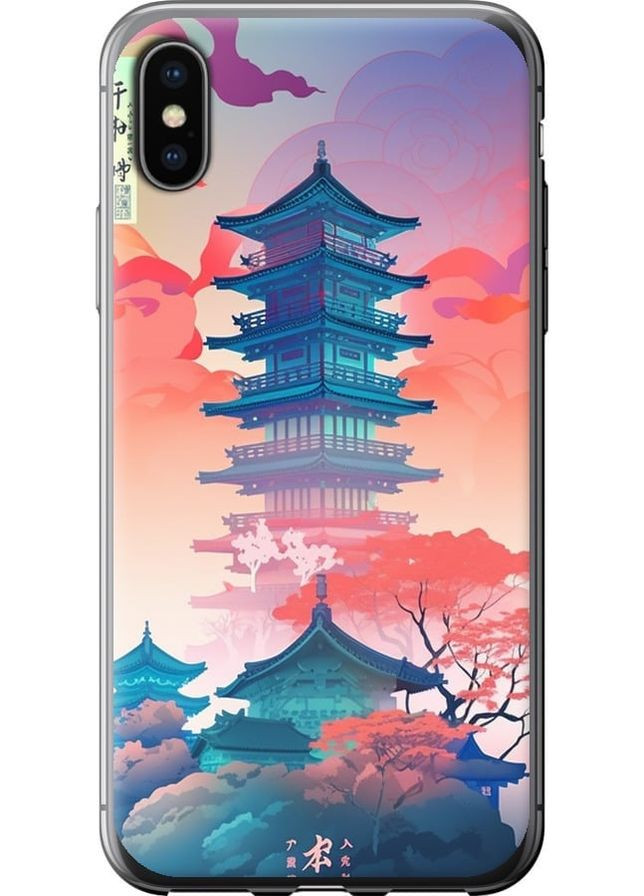 2D пластиковий чохол 'Японія монастир' для Endorphone Apple iPhone XS (278237636)