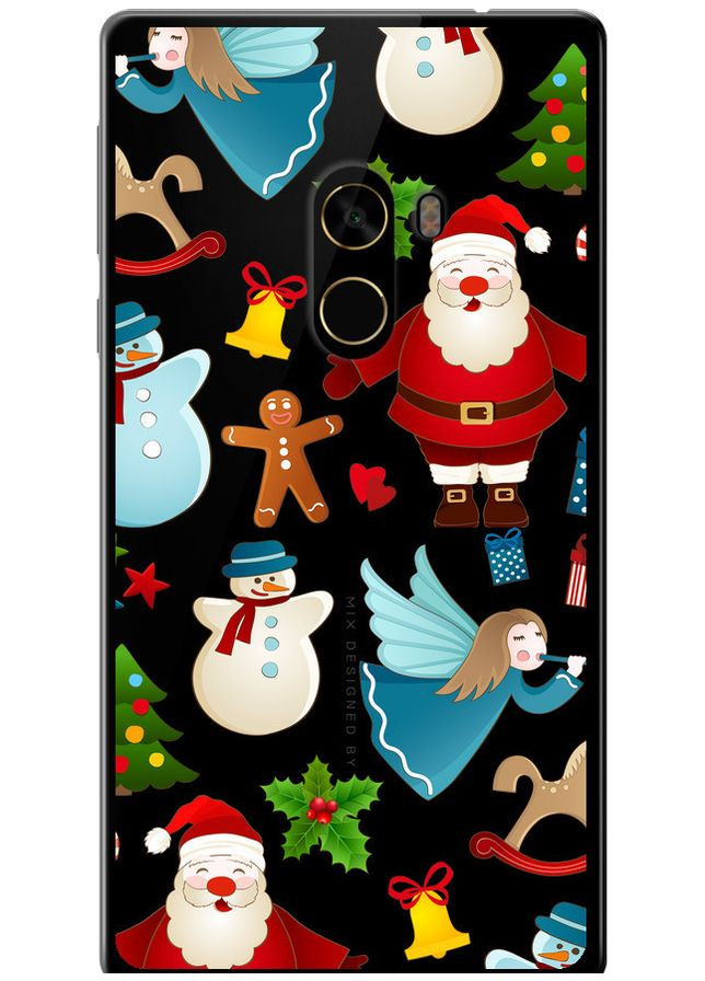 Силиконовый чехол 'Новогодний 1' для Endorphone Xiaomi Mi MiX 2 (315500243)
