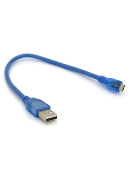 Дата кабель USB 2.0 AM to Micro 5P 0.3m blue (YT-AM/Mc-0.3B/05425) Voltronic (396690995)
