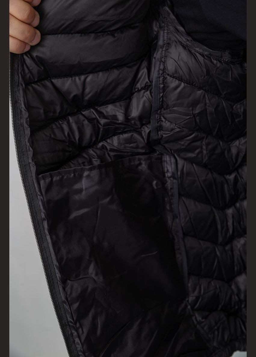 Чорна демісезонна куртка чоловіча демісезонна, колір сірий, Ager
