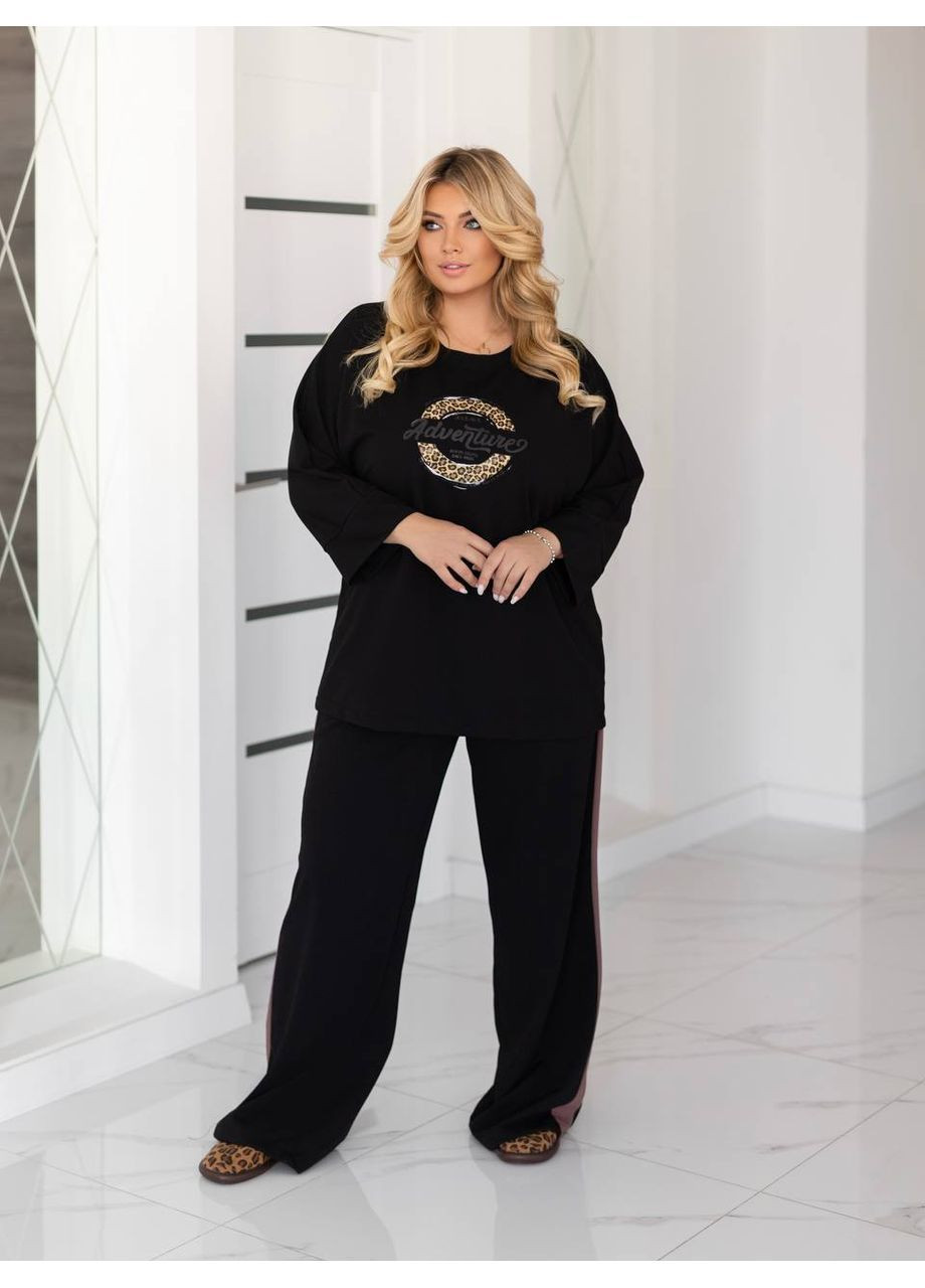 Женский костюм-двойка из креп-дайвинга No Brand (367853275)