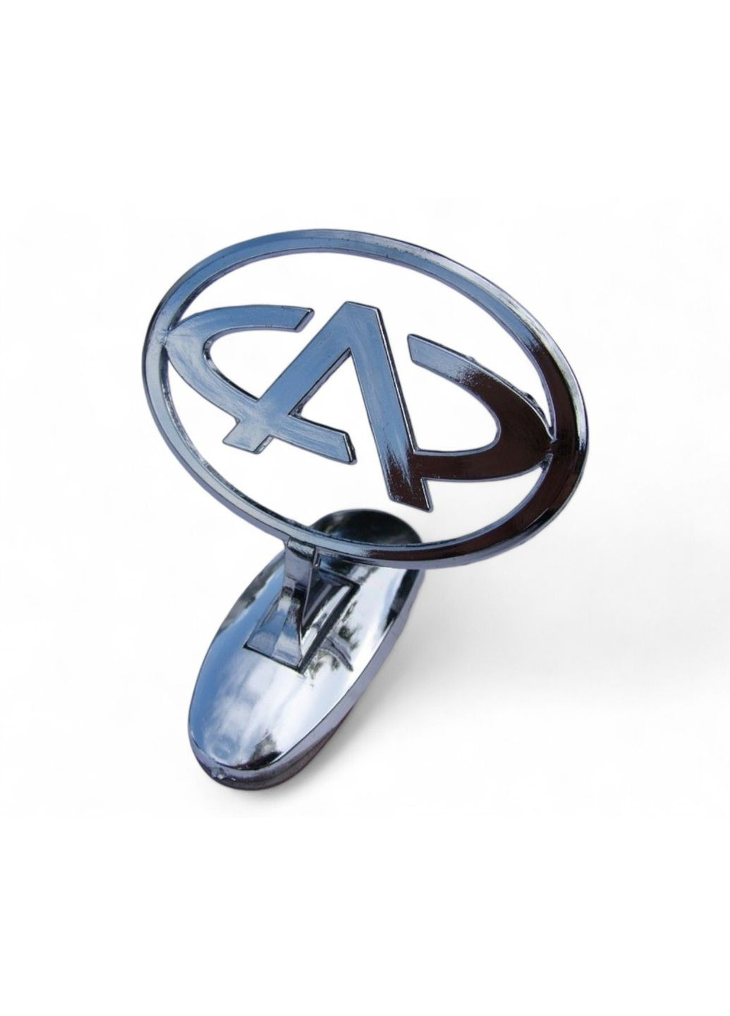 Емблема приціл на капот хром на скотчі (сплав) S21-3921501 Chery (369609993)