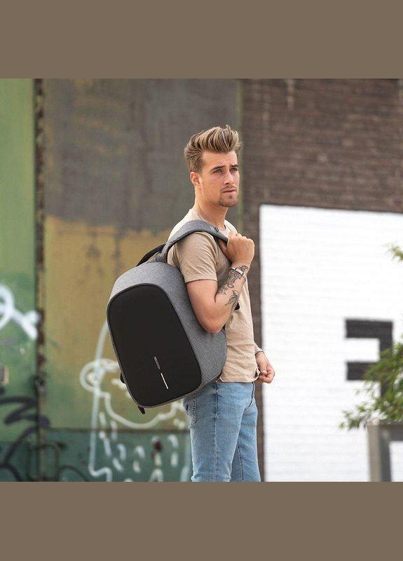 Городской рюкзак Анти-злодей Bobby Hero Regular Grey 18л (P705.292) XD Design (322206461)