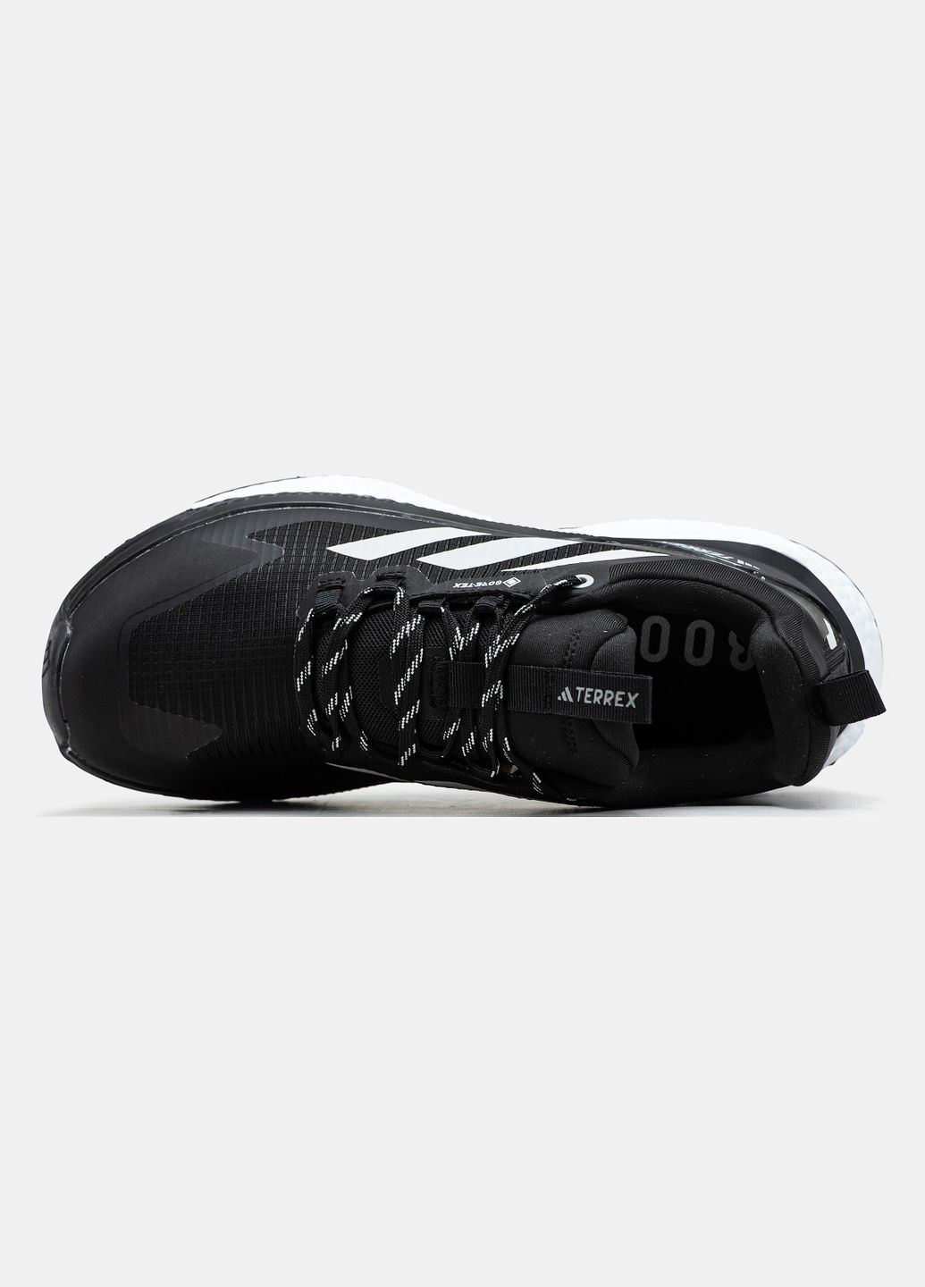 Черные всесезонные кроссовки мужские adidas terrex free hiker 2.0 gore-tex black white | адидас террекс черные белые No Brand