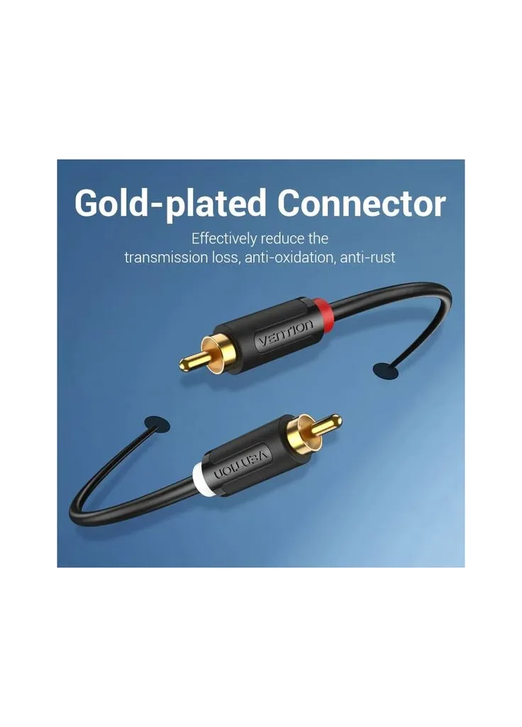 Кабель мультимедийный 2xRCA M to 2xRCA M 1.5m black (BCMBG) Vention (382899222)