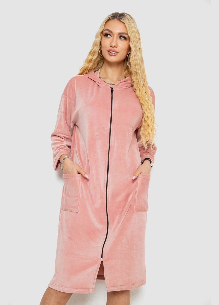 Халат жіночий велюровий на блискавці Ager 238R101 (327797767)