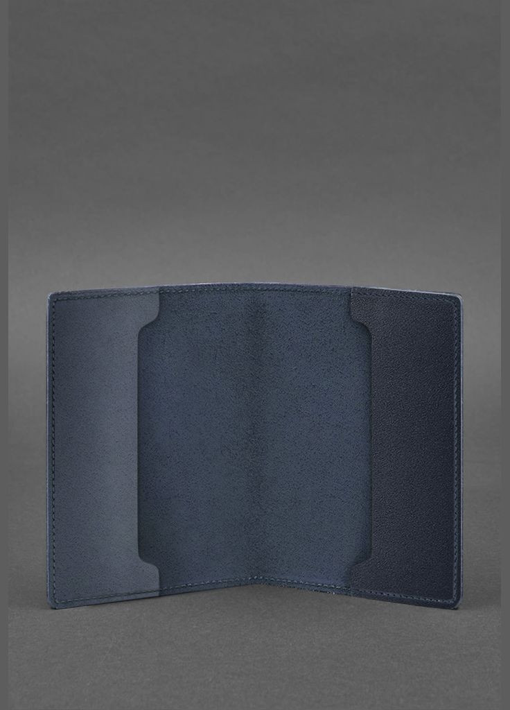 Кожаная обложка для военного билета офицера запаса 8.0 темно-синяя (A-027688) BlankNote (329186791)