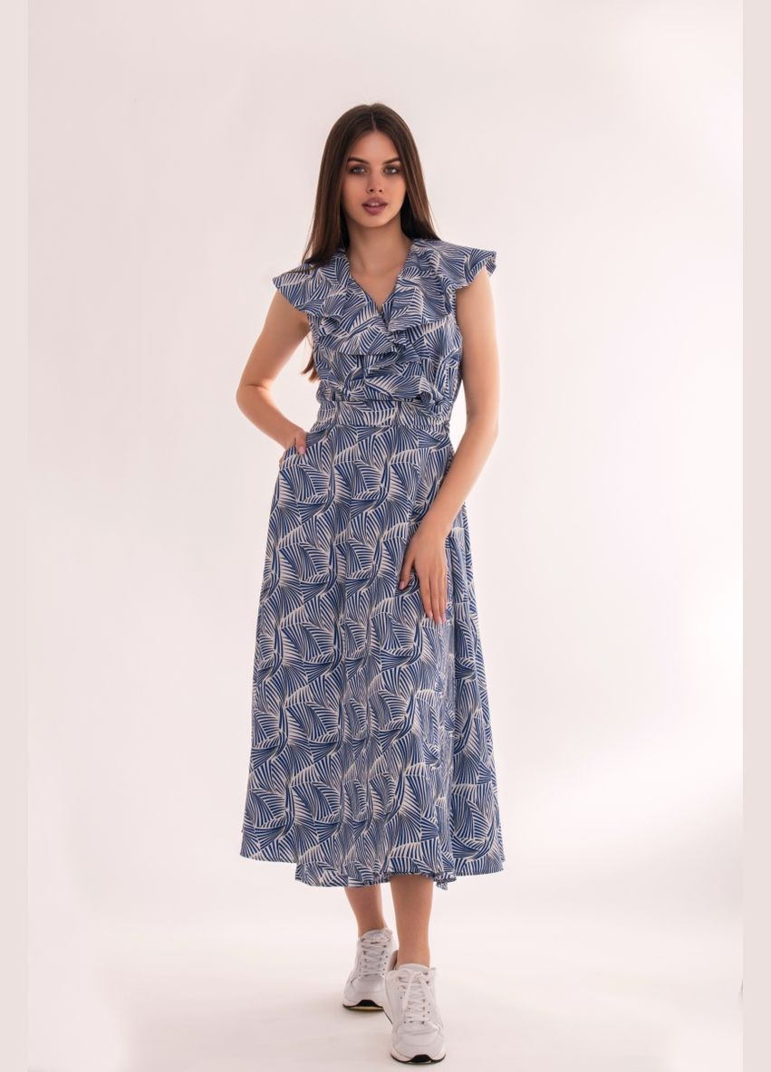 Синя святковий, повсякденний, коктейльна, вечірня сукня "fantastic freedom" No Brand