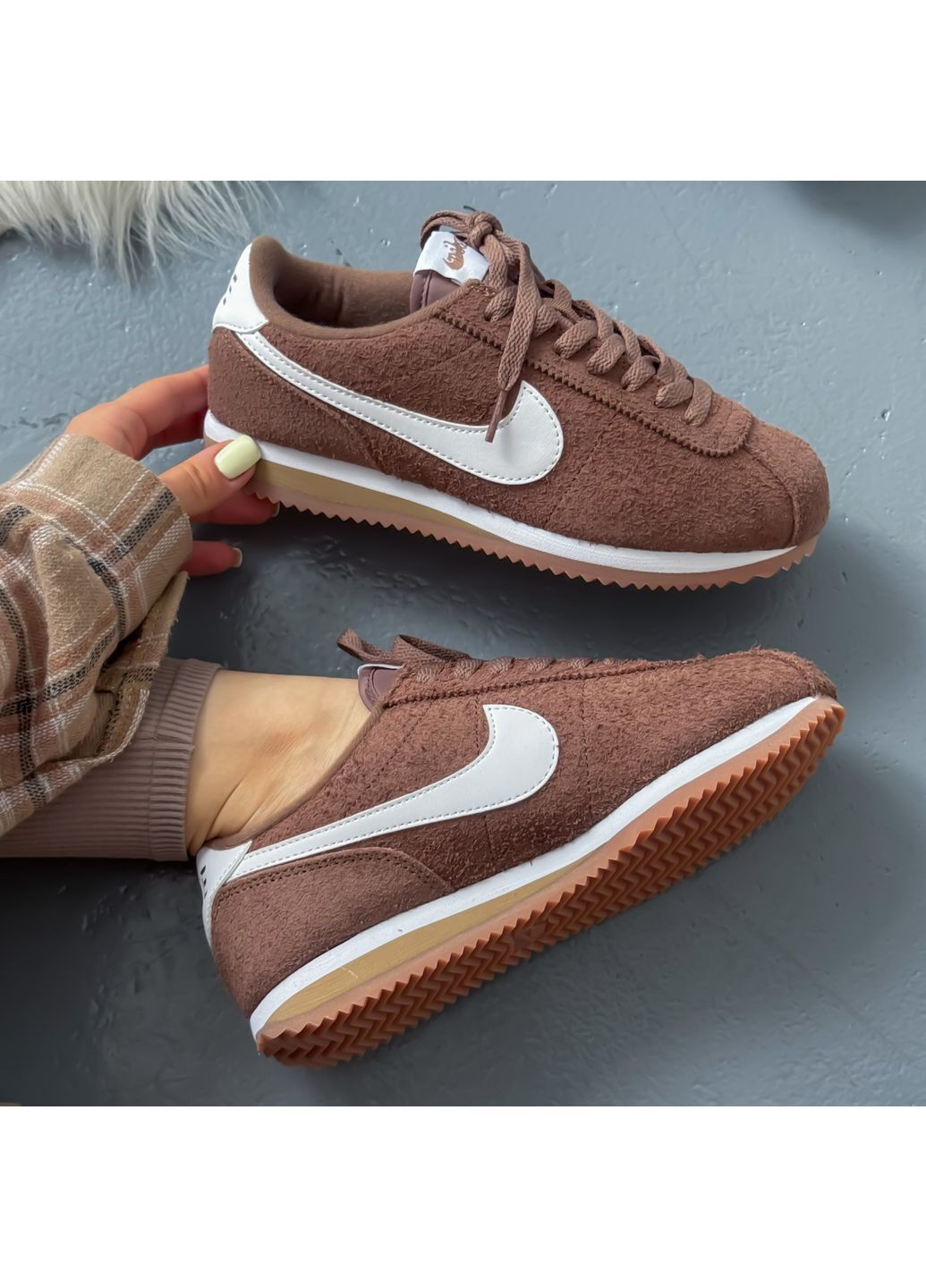 Кросівки жіночі Nike Cortez Light Brown | Найк Кортез коричневі No Brand коричневі демісезони (348419322)