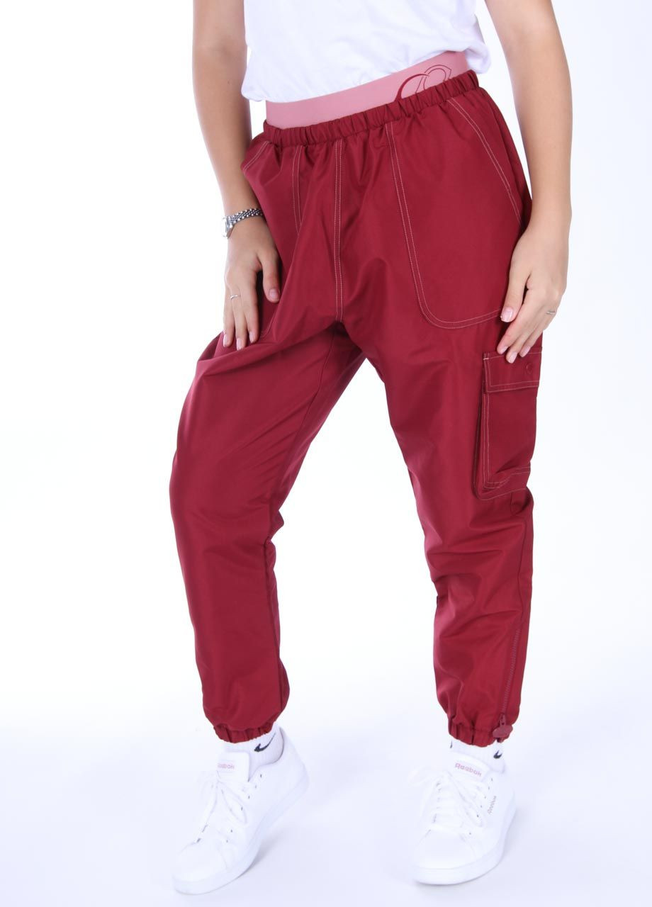 Одежда женская брюки спорт. 030424 В т.красный HD4769 США L(р) Reebok (371885224)