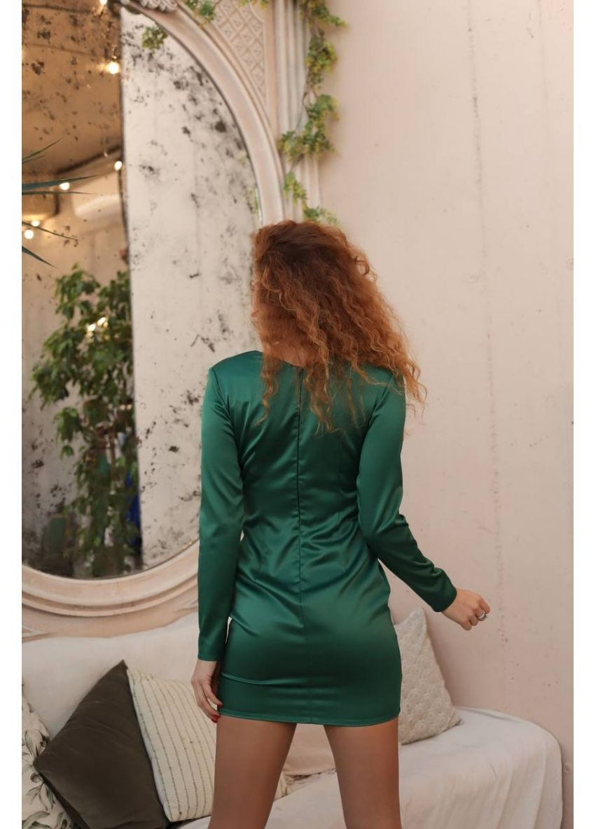 Смарагдова вечірня плаття футляр WINN однотонна