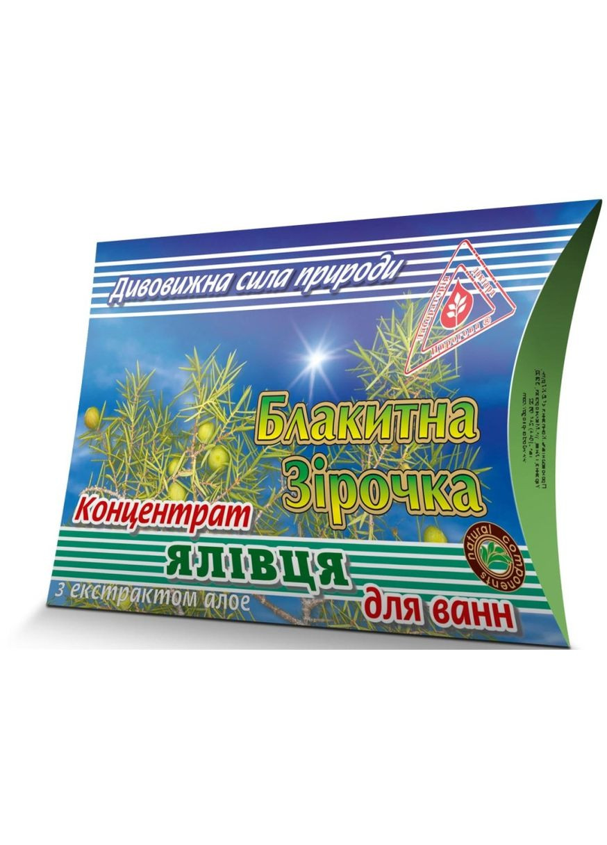 Концентрат можжевельника с экстрактом алоэ для ванн "Голубая звездочка" - Лаборатория врача Пирогова 450g (332849-39025) Лабораторія доктора Пирогова (368667731)