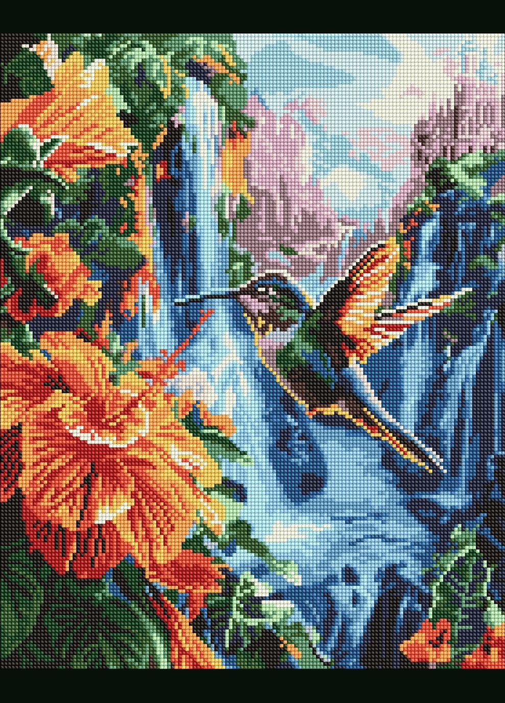 Алмазна мозаїка Тропічна пташка ©art_selena_ua 40x50 AMO8100 Ідейка (317300963)