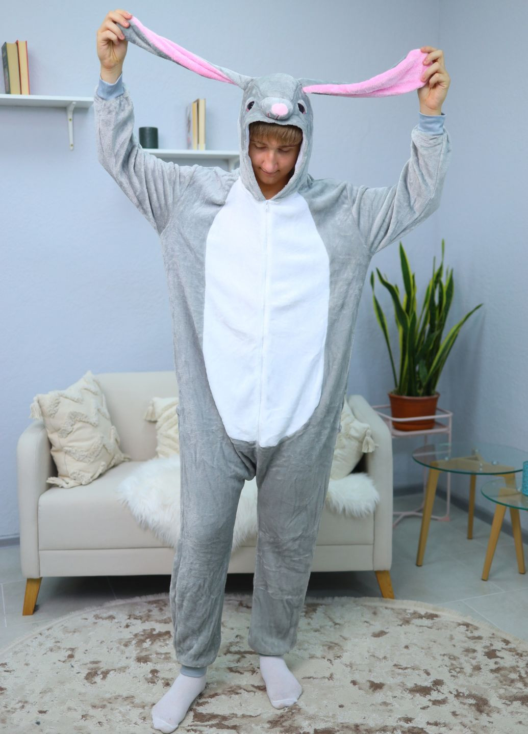 Кігурумі кролик зайчик з довгими вухами на блискавці (1067/1) My Kigu (354331048)